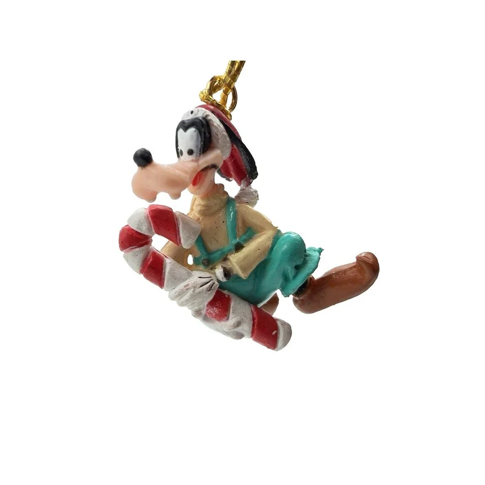 Vintage Disney Mickey Minnie Goofy Christmas Ornaments Lot 3 Resin Holiday Decor
